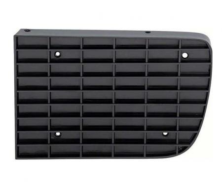 Camaro Headlight Door Cover, Left, Black, Rally Sport (RS),1967-1968