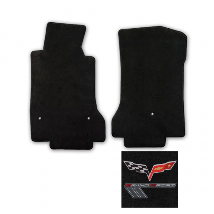 Corvette Mats Grand Sport Red with Red-Silver, 2010-2011