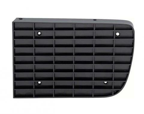 Camaro Headlight Door Cover, Left, Black, Rally Sport (RS),1967-1968
