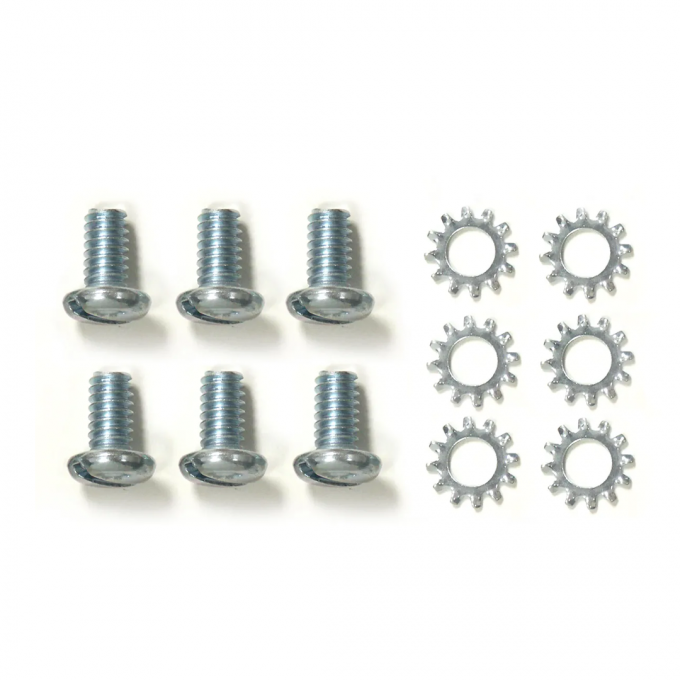 Corvette Water Pump Backplate Screw Set, 6 Piece, 1956-1962