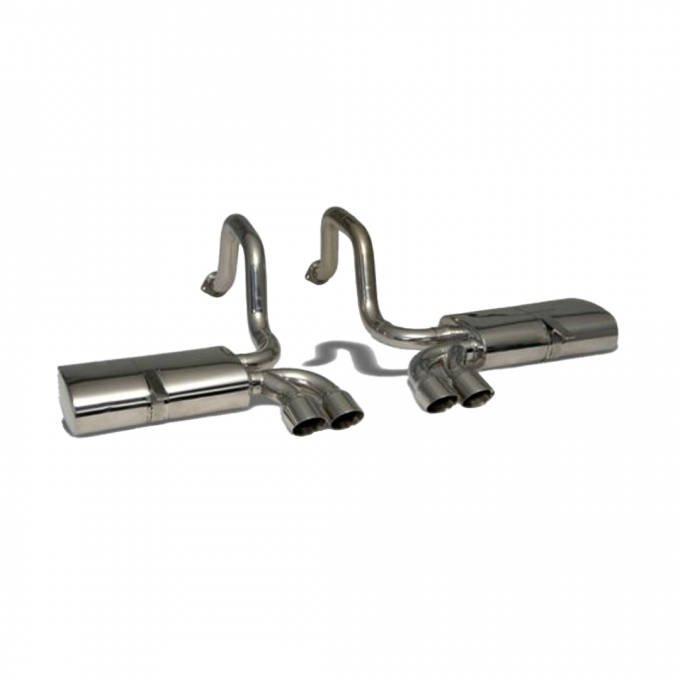 Corvette Cruiser Exhaust, with Quad 3.5" Round Tips, 1997-2004