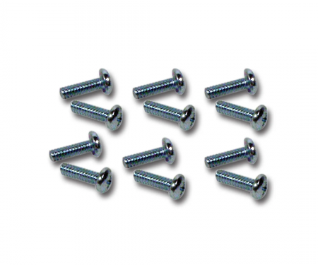 Corvette Side Exhaust Cover Upper Screws, 12 Piece Set, 1965-1967