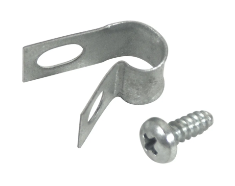 Corvette Gas Tank Vent Hose Clip, with Screw, 1957-1962