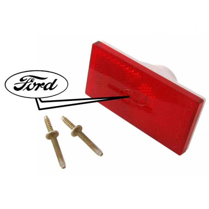 Dennis Carpenter Rear Side Marker Lamp Housing - Red - 1970 Ford Car   D00Z-15A201-RD