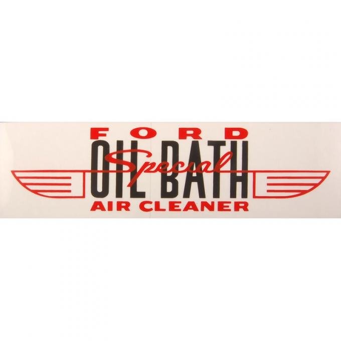 Dennis Carpenter Decal - Air Cleaner - Oil Bath - 1955-56 Ford Car   DF-67
