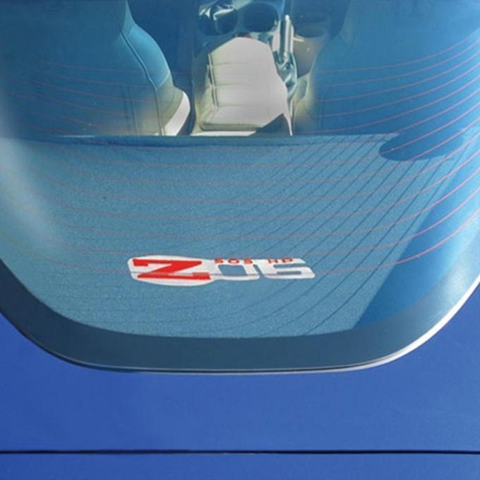 Corvette Rear Cargo Shade, With Embroidered C6 Z06 Logo, 2005-2013