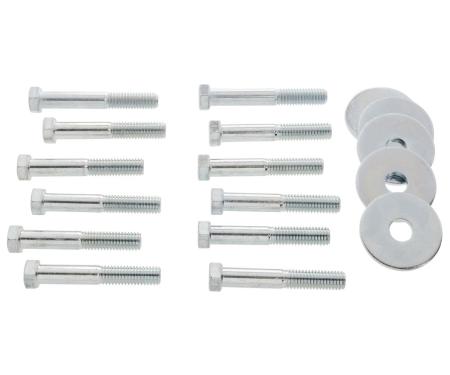 SoffSeal Body Mount Bolt Kit 65-66 Impala Caprice Bel Air Biscayne 2Dr Hardtop/Sedan, Kit SS-2398