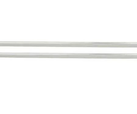 AMD Door & Quarter Top Edge Molding Set (4pcs Anodized Aluminum), 70-74 Plymouth Barracuda (Coupe) K-MN1472