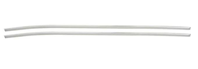 AMD Door & Quarter Top Edge Molding Set (4pcs Anodized Aluminum), 70-74 Plymouth Barracuda (Coupe) K-MN1472