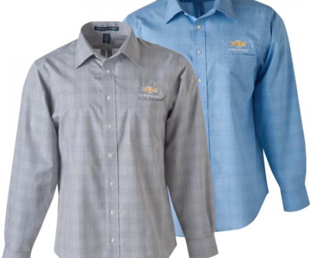 Chevrolet Gold Bowtie Men’s Glen Plaid Shirt