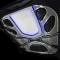 American Car Craft 2006-2013 Z06/GS/ZR1/C6 Corvette - Laser Mesh Driving Light Covers 2Pc, Polished Stainless 042076