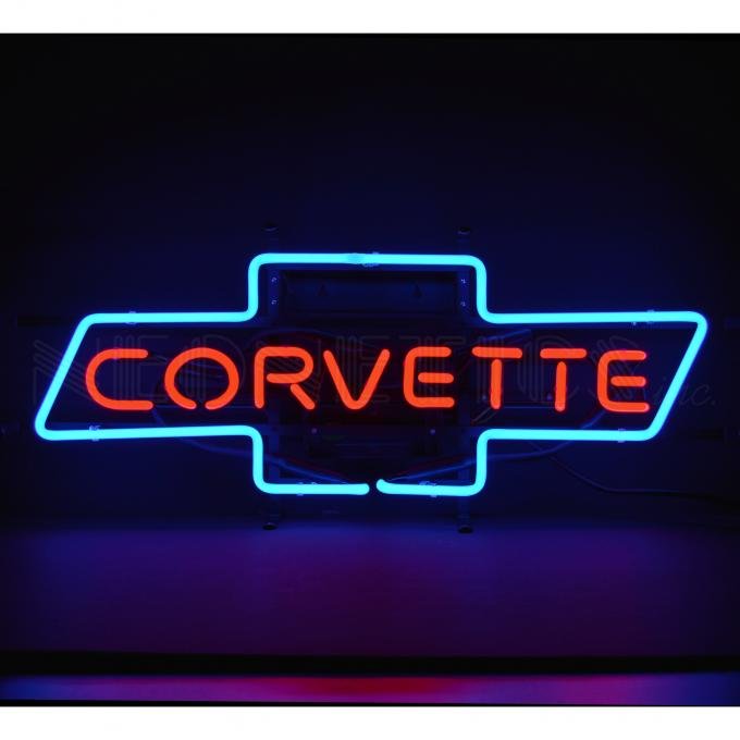 Neonetics Standard Size Neon Signs, Corvette Bowtie Neon Sign
