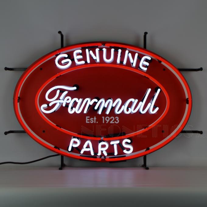 Neonetics Standard Size Neon Signs, Farmall Genuine Parts Oval Neon Sign