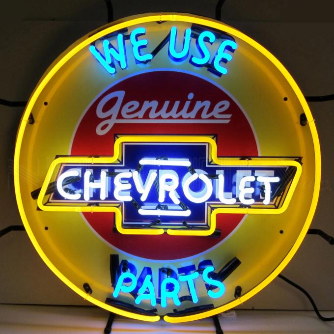 Neonetics Standard Size Neon Signs, Chevrolet Parts Neon Sign with Backing