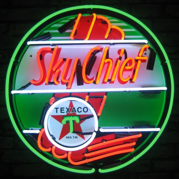 Neonetics Standard Size Neon Signs, Texaco Sky Chief Neon Sign