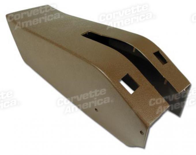 Corvette Park Brake Console, Power Windows, 1969-1976 | Dark Saddle (53), 1970-1972