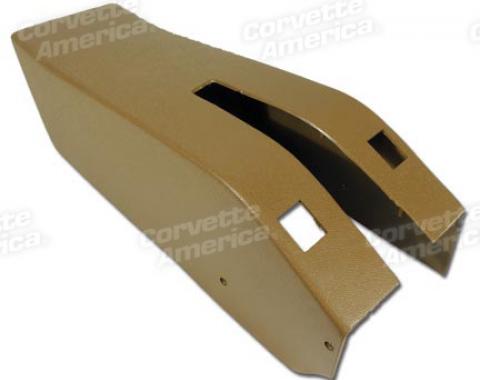 Corvette Park Brake Console, Power Windows, 1969-1976 | Medium Saddle (51), 1973-1975