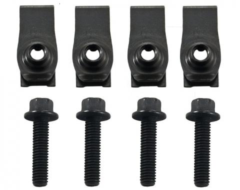 Pony Enterprises 1979-1993 Mustang Lower Shift Shifter Boot Mounting Hardware Clip Nuts Bolts Kit 1206