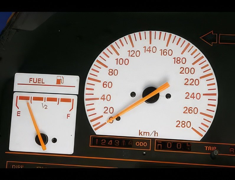 Whitegauges 1984-1986 Nissan 300zx Metric KPH Z32 White Face