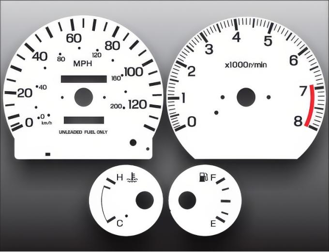 Whitegauges 1998-1999 Nissan Sentra Gxe Tach White Face Gauges 9399NS-2010