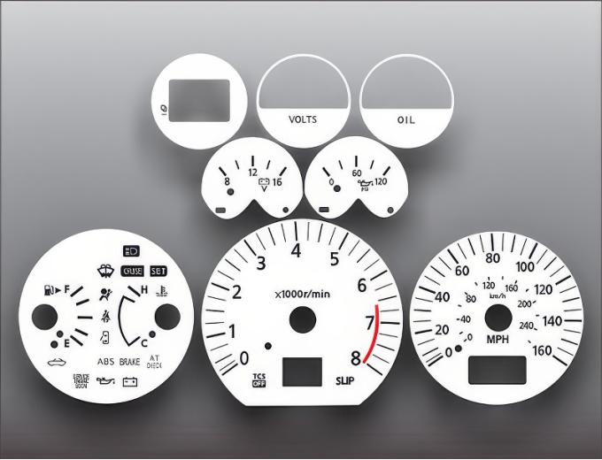 Whitegauges 2003-2005 Nissan 350Z Automatic White Face Gauges 0305N3-2274