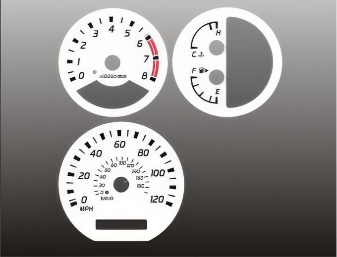 Whitegauges 2002-2004 Nissan Xterra Frontier White Face Gauges 0203NX-399