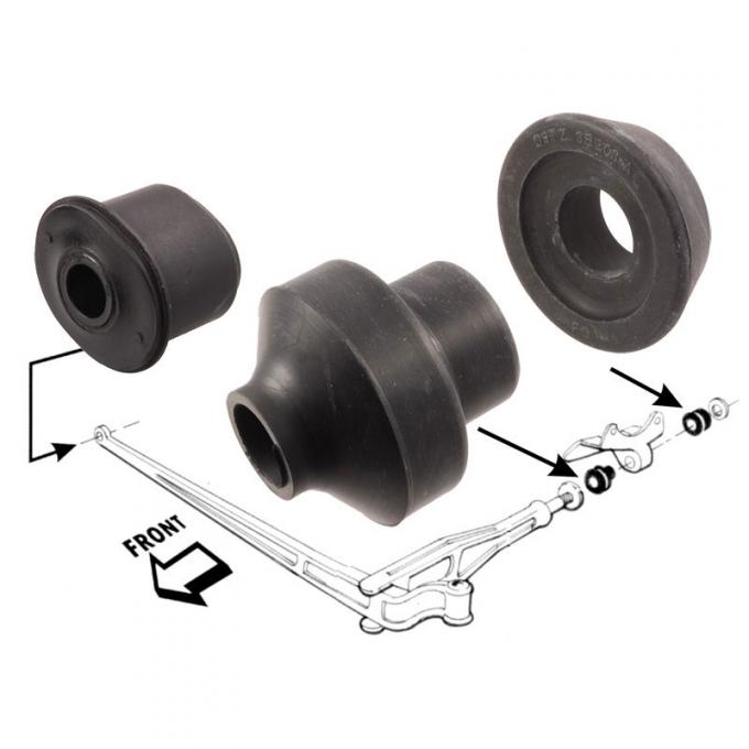 Dennis Carpenter Radius Arm and Axle Pivot Bushing Kit - 1979-86 Ford Truck     D9TZ-3B203-KIT