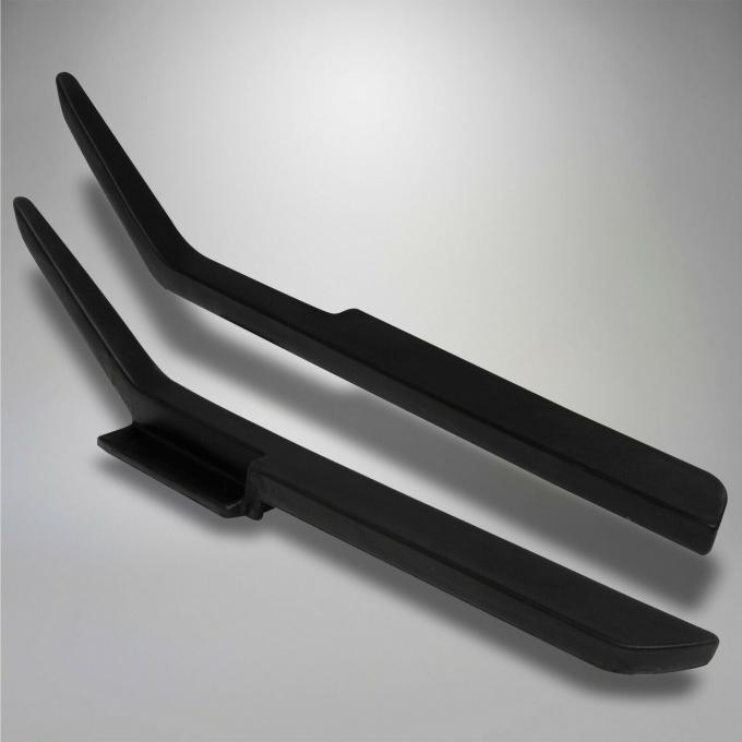 Corvette Door Panel Armrests, Black Left and Right, 1984-1989