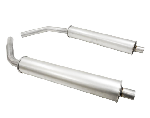 Corvette Mufflers, Round Hi-Performance, 1956-1962