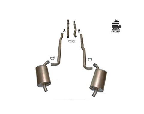 Corvette Exhaust System, 327 Aluminized, 4 Speed, 1966-1967