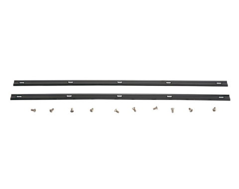 Corvette Weatherstrip Retainer, Convertible Top Header with Screws, 1956-1958