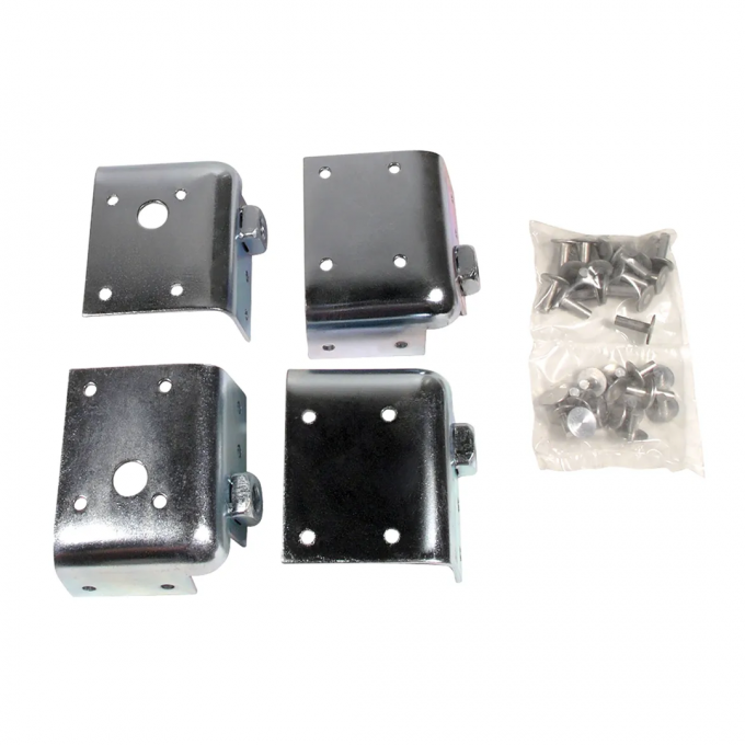 Corvette Seat Belt Corner Rnfrcmnts, 4 Piece Set, 1963