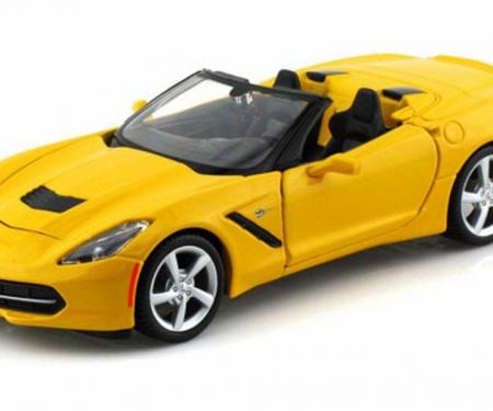 Corvette 2014 Convertible Yellow 1/24 Diecast