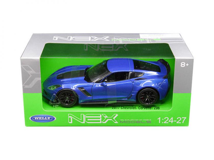 Welly 1:24 W/B - 2017 Chevrolet Corvette Z06 (Blue) | Muscle Cars