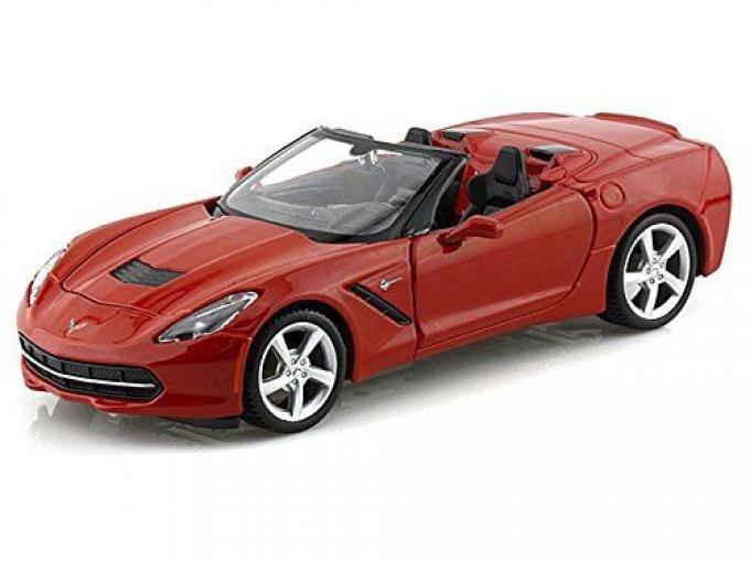 Maisto 1:24 W/B Special Edition 2014 Chevrolet Corvette C7 Stingray Convertible Red