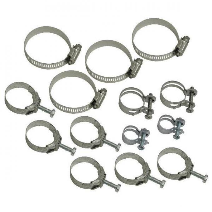 Corvette Hose Clamp Kit, 454 without Air Conditioning, 1970