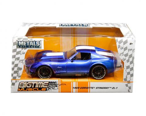 Jada 1:24 W/B - Metals - Bigtime Muscle - 1969 Chevrolet Corvette Stingray ZL-1 (Blue)