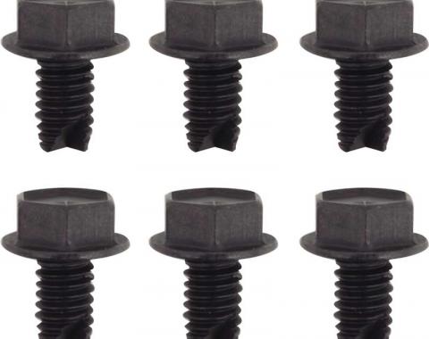  Fine Thread 6 Piece Fuel and Brake Line Clamp Bolt Set, 1967-1969