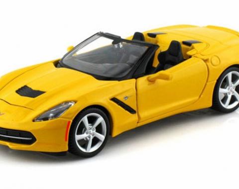 Corvette 2014 Convertible Yellow 1/24 Diecast