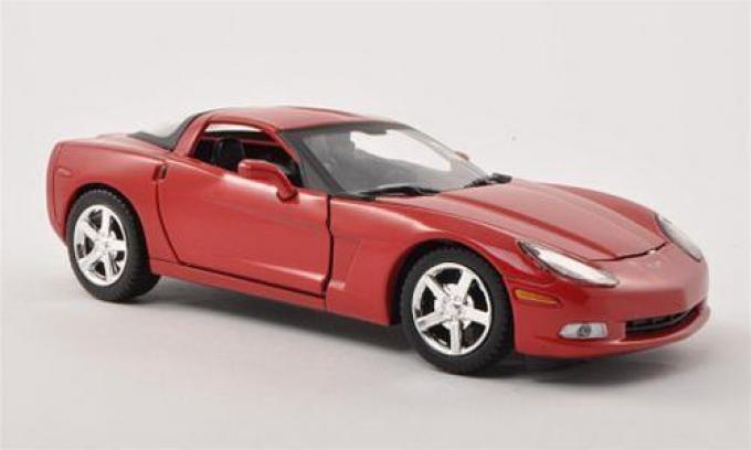 Motor Max 1:24 W/B 2005 Chevrolet Corvette C6 Red