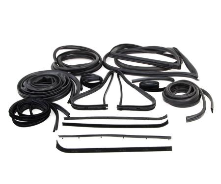 AMD Complete Weatherstrip Seal Kit (16pcs), 73-79 F-Series Pickup w/o Weatherstrip Trim Groove X599-4573-S