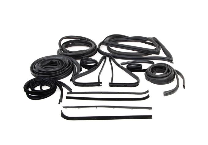 AMD Complete Weatherstrip Seal Kit (16pcs), 73-79 F-Series Pickup w/o Weatherstrip Trim Groove X599-4573-S