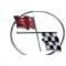 Corvette Crossed-Flags Emblem, Front, 1962