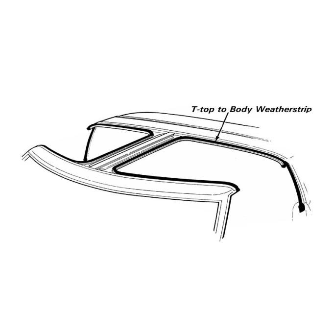Daniel Carpenter 1981-83 T-top to Body w/s LH E3ZZ-6154781-R