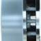 Corvette Brake Rotor, Left, Rear, Slotted and Cross Drilled, 1965-1982