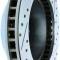Corvette Brake Rotor, Right, Front, Slotted and Cross Drilled, 1965-1982