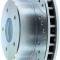 Corvette Brake Rotor, Right, Front, Slotted and Cross Drilled, 1965-1982