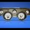 Whitegauges 1967-1968 Ford Mustang METRIC KPH KMH White Face Gauges 6768FM-2006