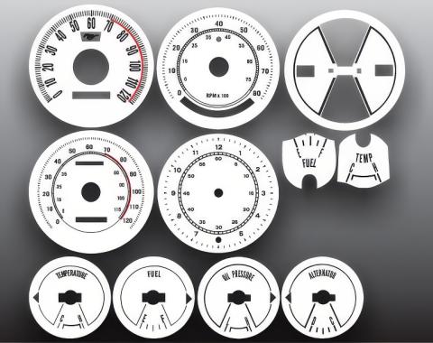 Whitegauges 1969-1970 Ford Mustang White Face Gauges 6970FM-175