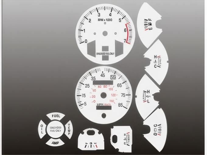 Whitegauges 1983-1988 Ford Ranger Bronco II White Face Gauges 8388FR-205